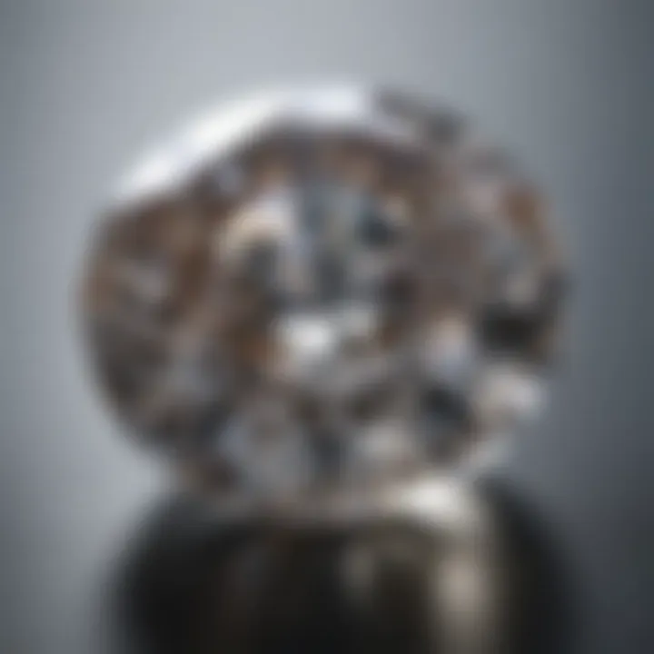 Brilliant round cut diamond showcasing exceptional sparkle.