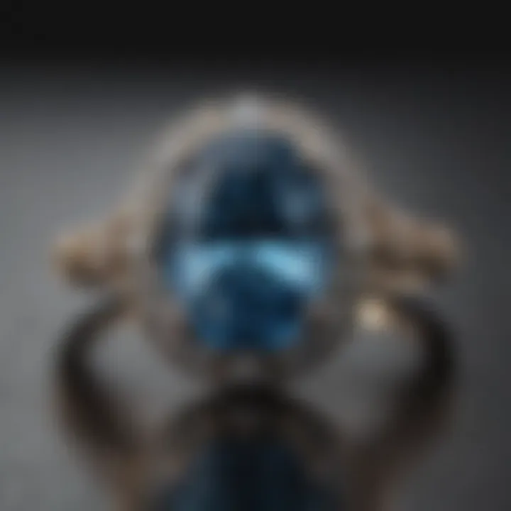 Vintage-inspired ring setting featuring an oval gemstone