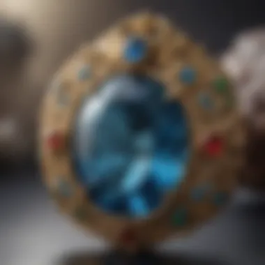 An ancient artifact adorned with December's birthstone, illustrating its historical significance.