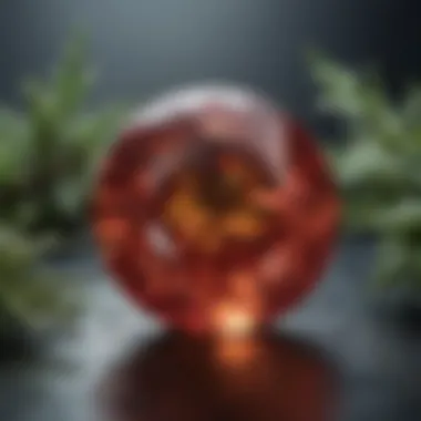 Metaphysical Properties of December's Birthstone A serene setting depicting the metaphysical properties of December's birthstone, evoking tranquility and balance.