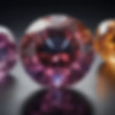 Vibrant Close-Up of the June Birthstone A stunning close-up of the June birthstone showcasing its unique colors and facets.
