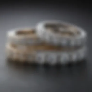 Diverse Styles of Diamond Wedding Bands A collection of various diamond wedding band styles displayed elegantly