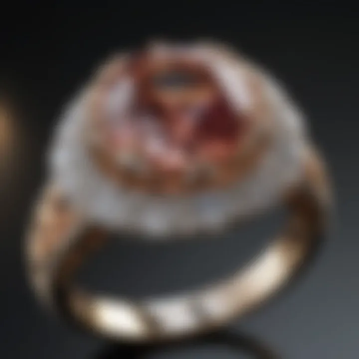 Artistic engagement ring design showcasing unique craftsmanship