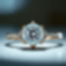 Elegant solitaire diamond ring