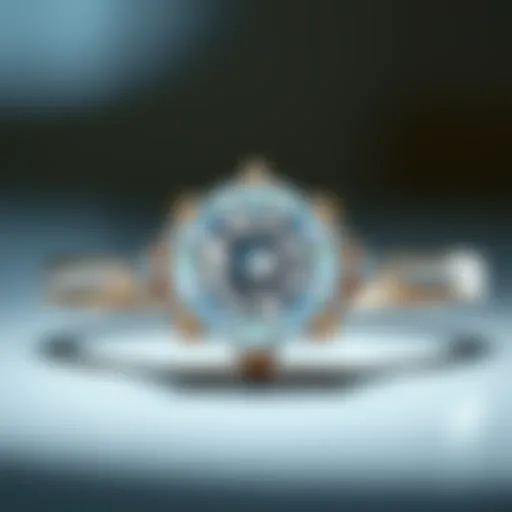 Elegant solitaire diamond ring