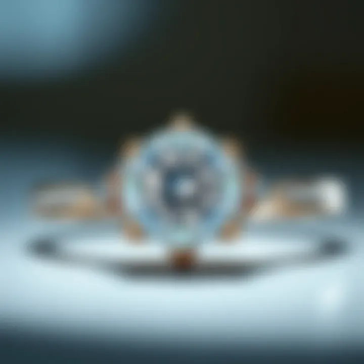 Elegant solitaire diamond ring
