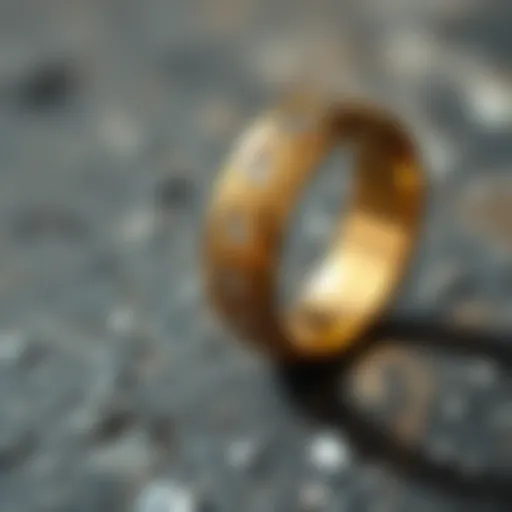 Classic gold wedding band reflecting timeless elegance