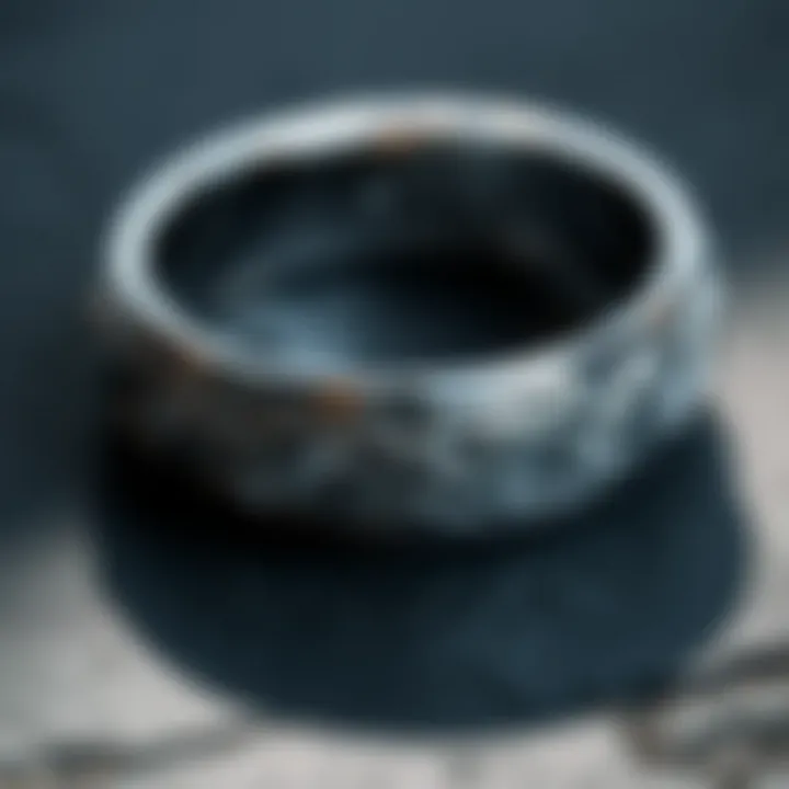 Platinum wedding ring showcasing modern sophistication