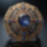 An exquisite vintage brooch showcasing intricate craftsmanship and unique design.