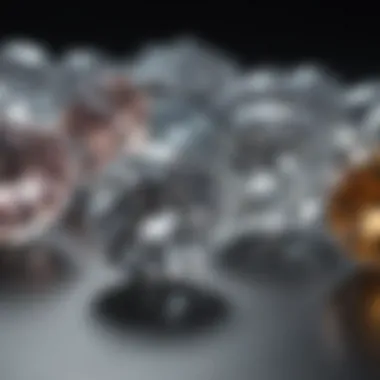 Comparison of diamonds with different clarity grades