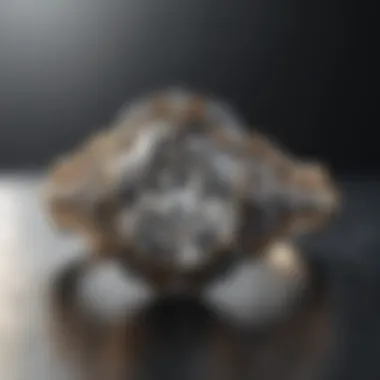 Luxurious diamond ring displayed elegantly