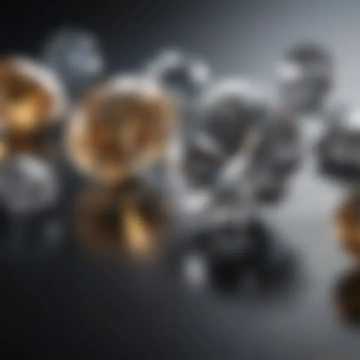 An infographic illustrating the different production methods of man-made diamonds.