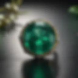 A stunning emerald gemstone under natural light highlighting its vibrant green hue