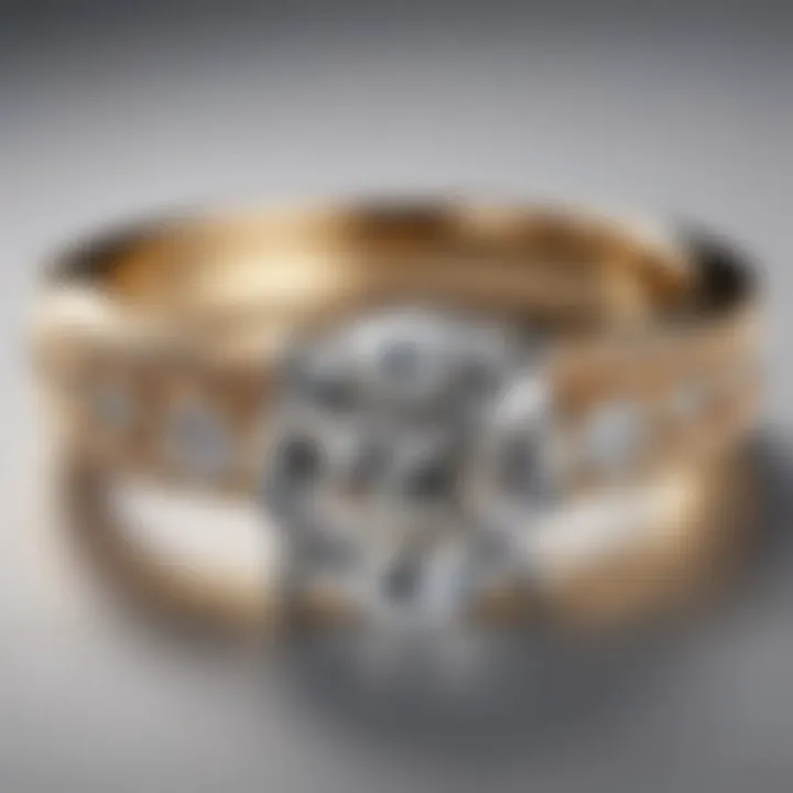 Care tips for maintaining the brilliance of rings with diamonds inside the band