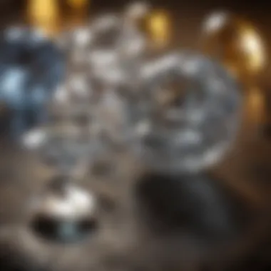 Diamonds Through the Ages A historical depiction of diamonds in ancient cultures, illustrating their significance and allure