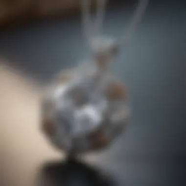 Elegance of Diamond Jewelry A visually striking diamond pendant against a luxurious backdrop, symbolizing elegance and luxury