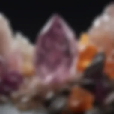 An illustration showcasing the historical uses of crystals across different cultures.
