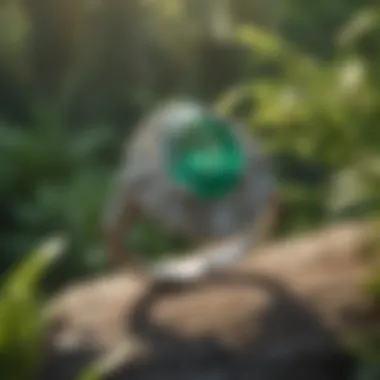 Emerald Ring in Nature An elegant setting of an emerald ring amidst nature.
