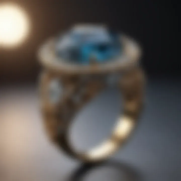 Contemporary diamond ring showcasing innovative design trends