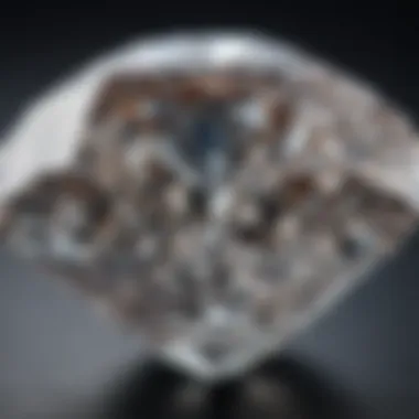 A close-up of the intricate facets of a two-carat diamond, emphasizing its craftsmanship.