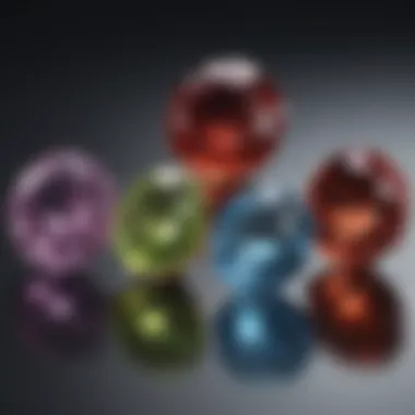 Four Cs of Gemstone Valuation Detailed chart illustrating the four Cs of gemstone valuation