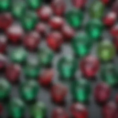 Rarity Comparison of Green Rubies vs Other Gemstones Comparison chart of green rubies and other gemstones highlighting their rarity