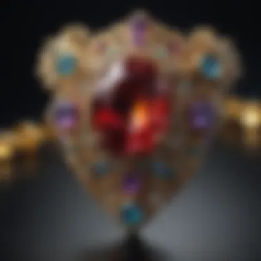 Showcasing Handcrafted Jewelry Mastery A beautifully designed piece of handcrafted jewelry displayed elegantly.