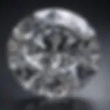 Close-up of a sparkling lab-created diamond showcasing its clarity and brilliance