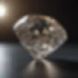 A stunning lab-grown diamond on display