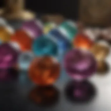 Diverse Offerings: Life Gem Collection An elegant display of various Life Gem products.