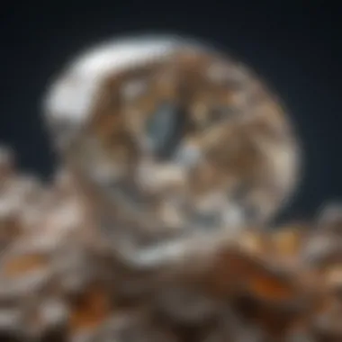Natural Moissanite: A Gemstone's Journey from Earth Natural moissanite in its raw state, illustrating its geological formation.