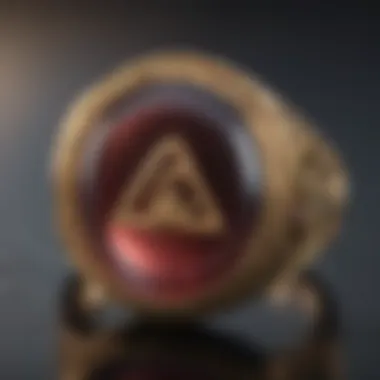 Symbol of Identity Close-up of a personalized signet ring reflecting emotional sentiment