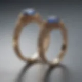 Symbolic portrayal of promise rings with a heartfelt message