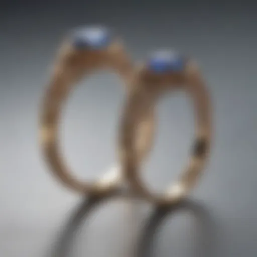 Symbolic portrayal of promise rings with a heartfelt message