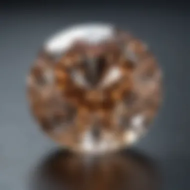 Comparison of real and synthetic diamonds showcasing clarity and sparkle