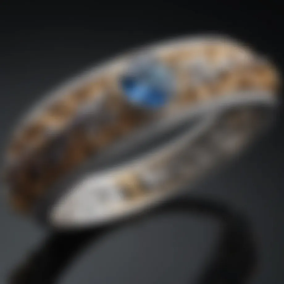 Intricate detailing of a Reeds Jewelers bracelet showcasing its craftsmanship