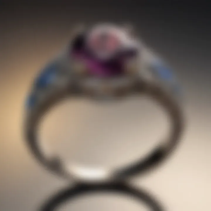 A beautifully redesigned engagement ring showcasing a unique gemstone