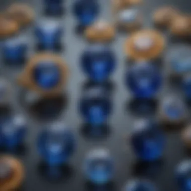 Global Origins of Sapphires An illustration depicting the origin of sapphires from various global locations