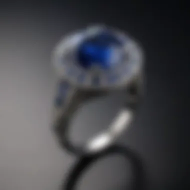 An antique Ceylon sapphire ring, representing historical craftsmanship and elegance.