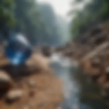 Sri Lanka's Sapphire Mining Regions A picturesque landscape of Sri Lanka, highlighting the sapphire mining regions.