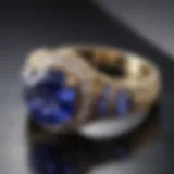 Elegant AAA tanzanite ring showcasing its vibrant hue and intricate design