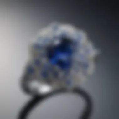 Captivating Beauty of Diamond and Blue Sapphire Rings Elegant diamond ring featuring a blue sapphire centerpiece