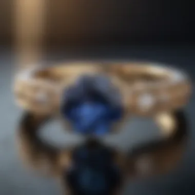 Sapphire Engagement Ring: A Symbol of Wisdom and Royalty Close-up view of a stunning sapphire engagement ring