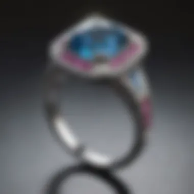 Stunning Square Halo Design Elegant square halo engagement ring with sparkling gemstones