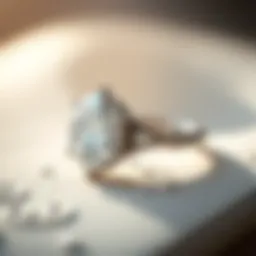 A stunning eight-carat diamond ring with a brilliant cut