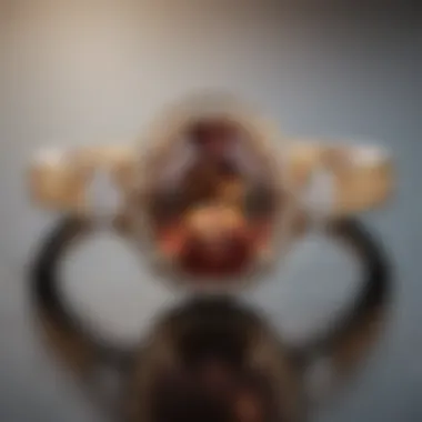 Stunning Half Bezel Engagement Ring Design Elegant half bezel oval engagement ring showcasing a brilliant gemstone