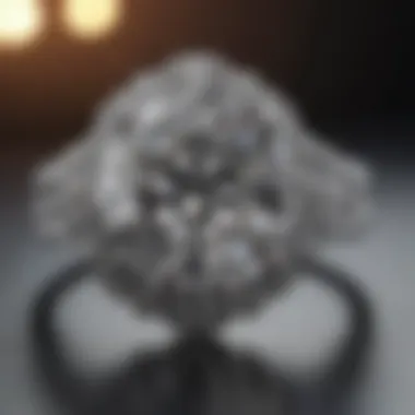 A stunning diamond engagement ring showcasing exceptional cut and clarity