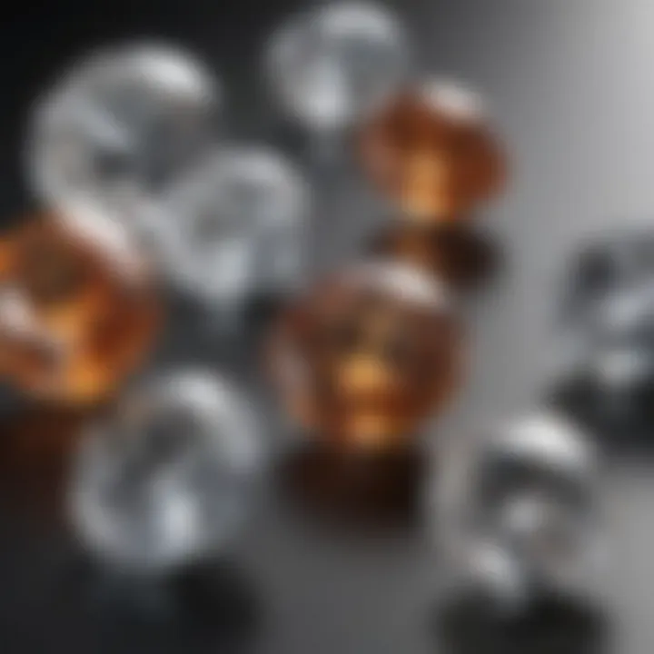 Comparison of diamonds with varying clarity grades