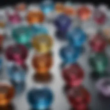 Gemstone Array for Birth Months A vibrant array of gemstones for each month