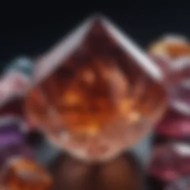 Healing Properties of Gemstones A close-up view of a healing crystal